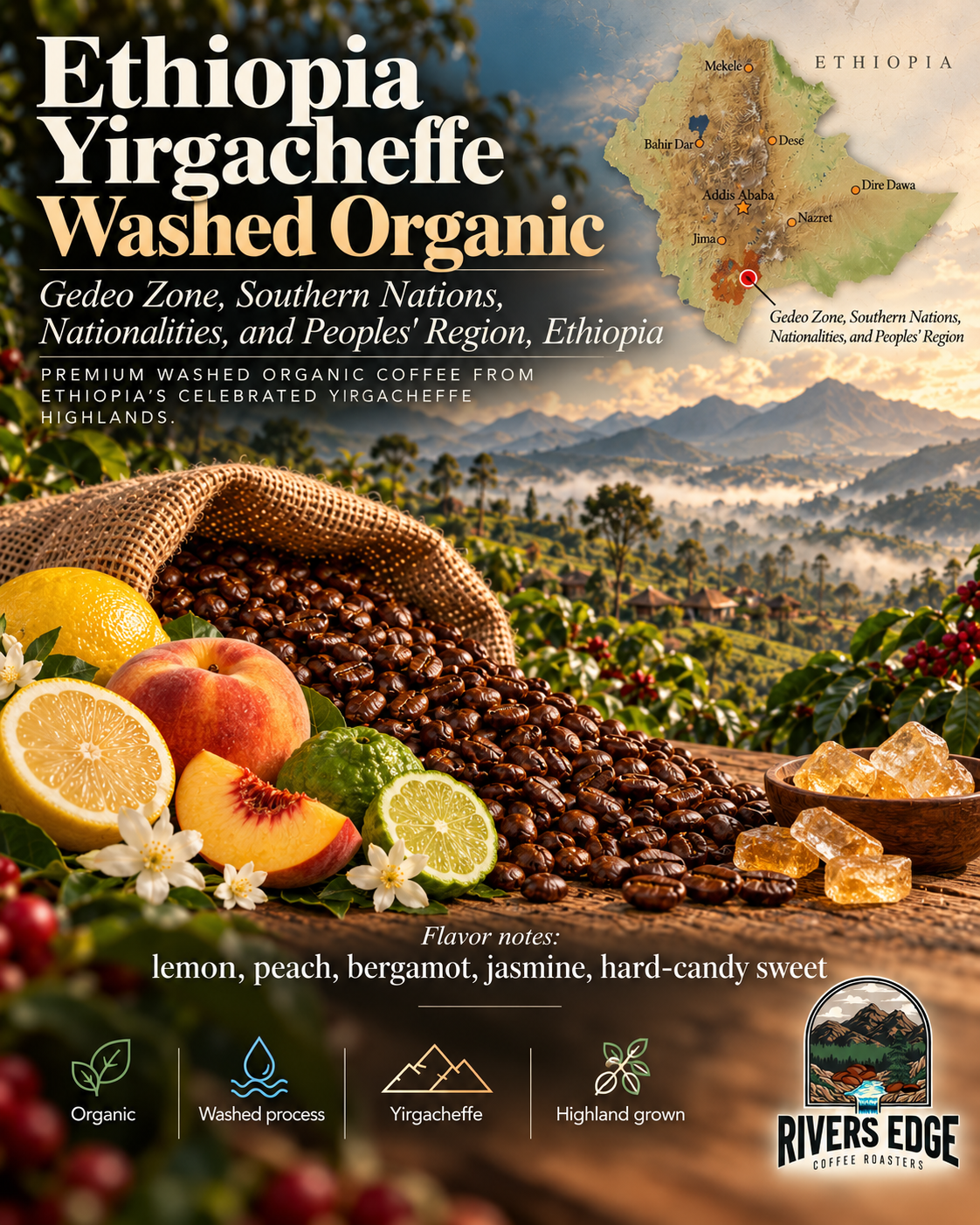 Ethiopia Yirgacheffe Washed Organic